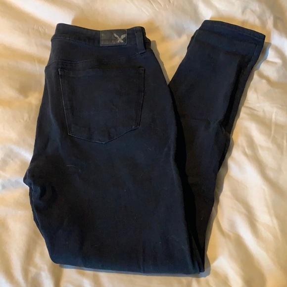 American Eagle Black Jeggings - Picture 1 of 3